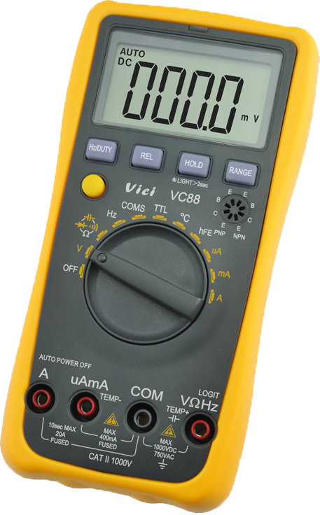 Multimètre VC88 pour mesure et contrôle tension, courant, etc. - Groupe  Afriso